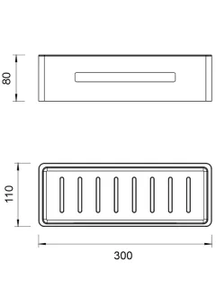 Полка WHITECROSS Ergo ER2280GLB золото