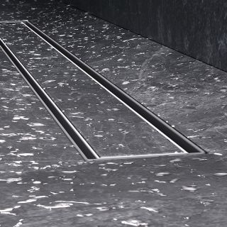 Душевой лоток AM.PM MasterFlow 80 W01SC-U11-080-04SB с решеткой Хром матовый / под плитку Tile