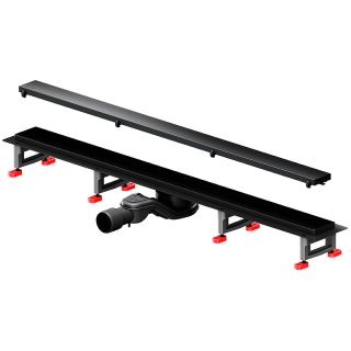 Душевой лоток AM.PM MasterFlow 90 W01SC-U11-090-04BM с Черной матовой решеткой / под плитку Tile