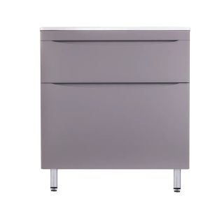 Тумба под раковину Style Line Бергамо СС-00002315 мини 80 Люкс антискрейтч Plus 80 см