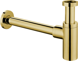 Сифон для раковины SantiLine SL-116 боковой выпуск золото