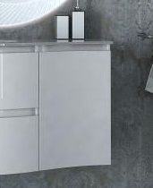 Шкафчик подвесной Cezares  с одной распашной створкой, правосторонний, Bianco lucido, 34x40x55, 44222