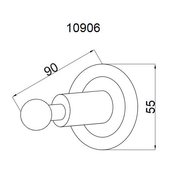 Крючок Boheme Murano бронза 10906-BR