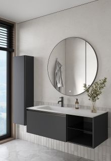 Тумба под раковину Armadi Art Quatro 790-M6-120-A-A 120 см антрацит