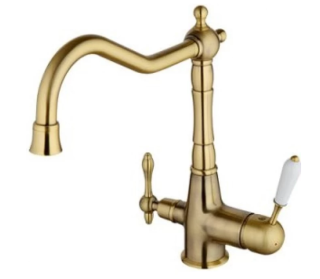 Смесители для кухни Gappo G4391-4 с подключением под фильтр бронза