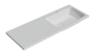 Раковина над стиральной машиной Madera Kamilla правая 120см белый 4627173210010