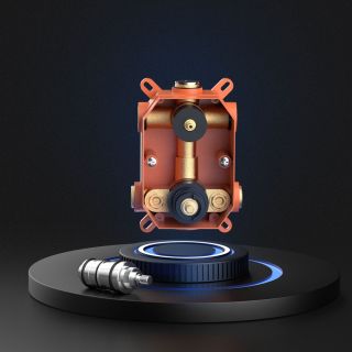 Душевой комплект Vincea VSFW-102TMB термостатическая черный