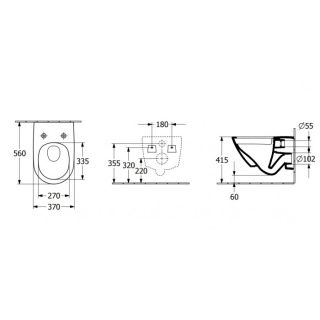 Унитаз подвесной Villeroy Boch Antao 4674T0RW белый матовый