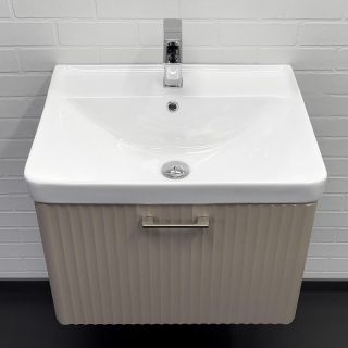 Тумба с раковиной Comforty Ангара 60 00-00021034 подвесная Дуб латте