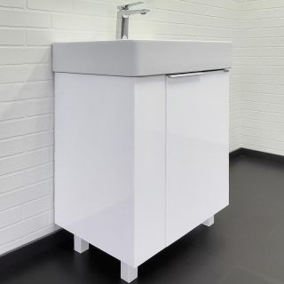 Тумба с раковиной Comforty Асти 60 00-00019247 Белый глянец