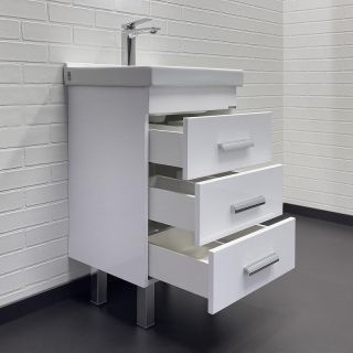 Тумба с раковиной Comforty Никосия 00-00018023 50 см белый
