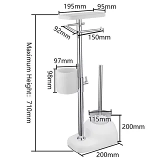 Многофункциональная стойка Gappo G902 белый/хром
