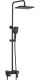 Душевая стойка Rose R2736H чёрный матовый