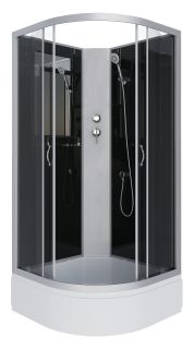 Душевая кабина Niagara NG-3502-14BK 100x100см серебро/тонированное