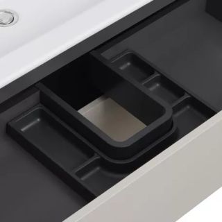 Тумба под раковину Акватон Сохо 60см слэйт/галька серая 1A258001AJ9A0