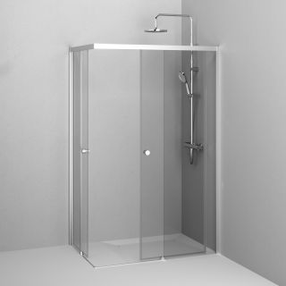 Душевой уголок AM.PM X-Joy W94G-403-12080-MТ 120х80 профиль хром матовый стекло прозрачное