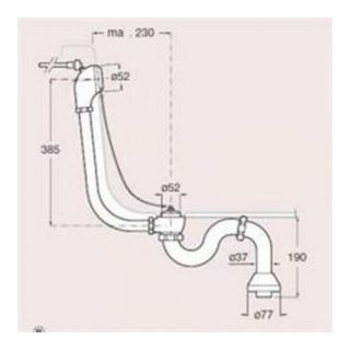 Слив-перелив Roca Newcast 506403400