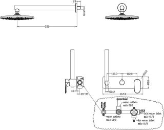 Душевой комплект Boheme Spectre никель 454-NB