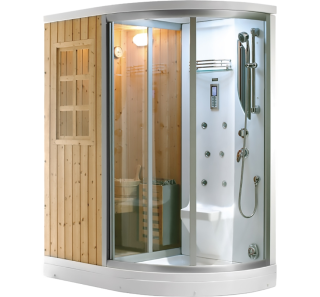 SSWW S617L Душевая кабина с финской сауной 160х89х220