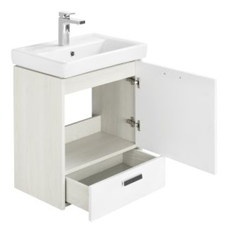 Тумба под раковину Акватон Йорк М 55см белый/ясень фабрик 1A170801YOAV0