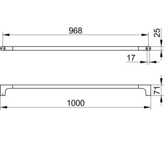 Держатель для полотенца Keuco Edition 11501011000 хром