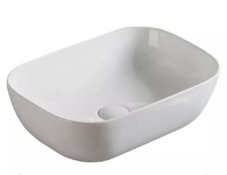 Раковина накладная SantiLine SL-1105 48см белый