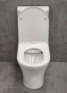 Унитаз-компакт SantiLine SL-5010 с вертикальным выпуском белый