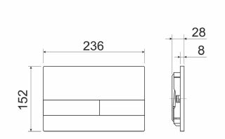 Комплект с инсталляцией Ceramica Nova CN4002_1002M_1000 унитаз Metropol CN4002 крышка-сиденье с микролифтом и инсталляция Envision CN1002M с кнопкой смыва хром матовый Flat