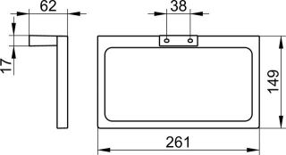 Держатель для полотенца Keuco Edition 11121010000 хром