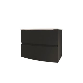 Шкаф подвесной Cezares с открытыми полками 55530 Grafite, 30x44x55