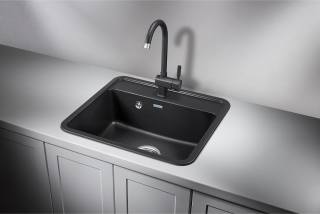 Мойка кухонная Granula Standart 5601, ЧЁРНЫЙ