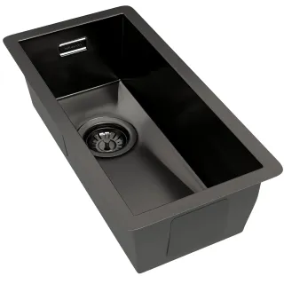 Мойка кухонная Reflexion Como 22-BL  RX2022BL оружейная сталь