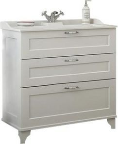 Тумба под раковину Акватон Леон H 80см дуб белый 1A187801LBPS0