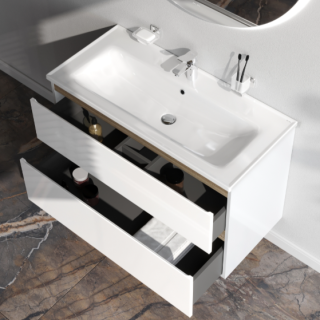 Am.pm X-JOY M85AFHX1002WG тумба под раковину 100 см 2 ящика