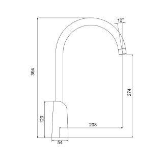 Смеситель для кухни Gappo G4003-6 чёрный/хром