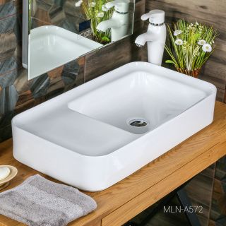 Накладная раковина Melana A572-805 77см белый