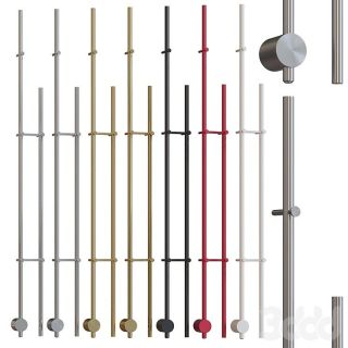 Электрический полотенцесушитель Broner Bruno Due BRD.094.170.0000.MG 170 см с кнопкой золото матовое