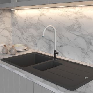 Смеситель для кухни Paini Sky 78CR5722LSLMKM белый/хром