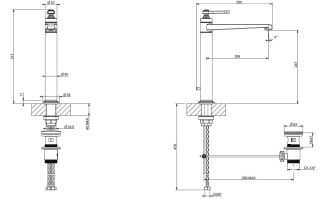 Смеситель для раковины Gessi Venti20 65003.735 бронза
