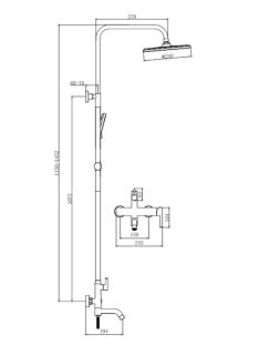 Душевая стойка Splenka S221.24.09 графит