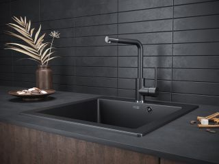 Смеситель для кухни Paulmark Honner Ho212018-418 чёрный металлик