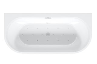 Акриловая ванна Riho Desire Back2Wall Velvet Sparkle System LED B089004105 180x84см с аэромассажем и подсветкой белый матовый