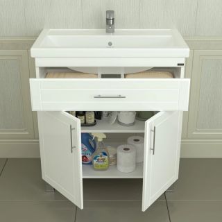 Тумба под раковину СанТа Дублин 223005 80см белый