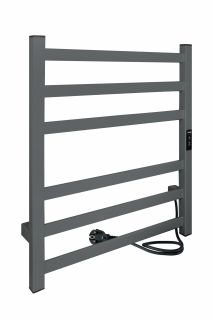 Полотенцесушитель электрический Indigo Oktava Slim 3 LСLOKS3E60-50MGRt 60x50 см серый матовый