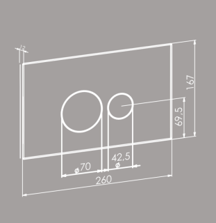 Кнопка смыва Boheme 668-W белый матовый