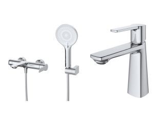 Комплект смесителей для ванной комнаты BelBagno LUX-VD/LS-01 хром