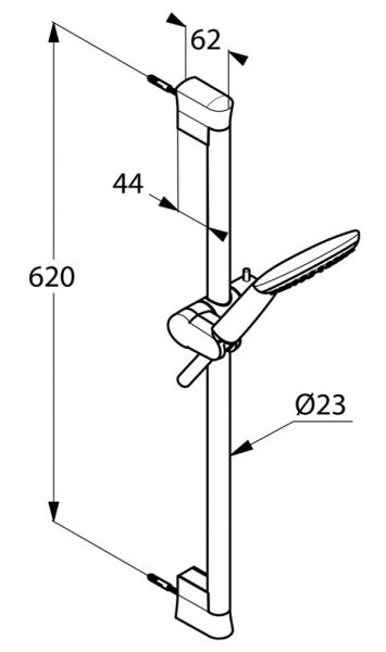 Душевой гарнитур Kludi Freshline хром 6783005-00