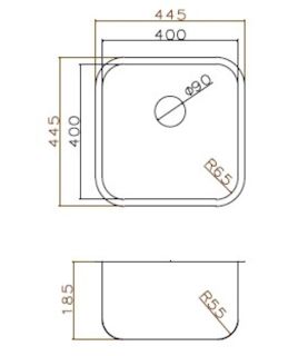 Кухонная мойка Grandex Aqua Select 44 2003331 золото
