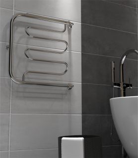 Полотенцесушитель водяной Indigo Фокстрот Liana FLW60-80P с полкой 60x80 см хром