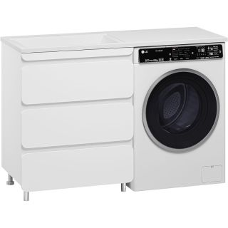 Напольная тумба под раковину Misty Чегет 130 L УТ000013836 белый